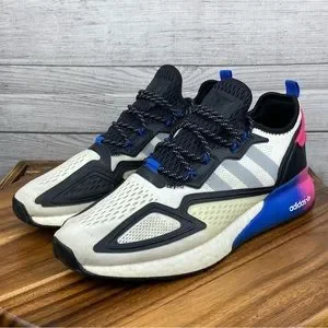 adidas | Shoes | Adidas Zx 2k Boost White Multi Blue Pink